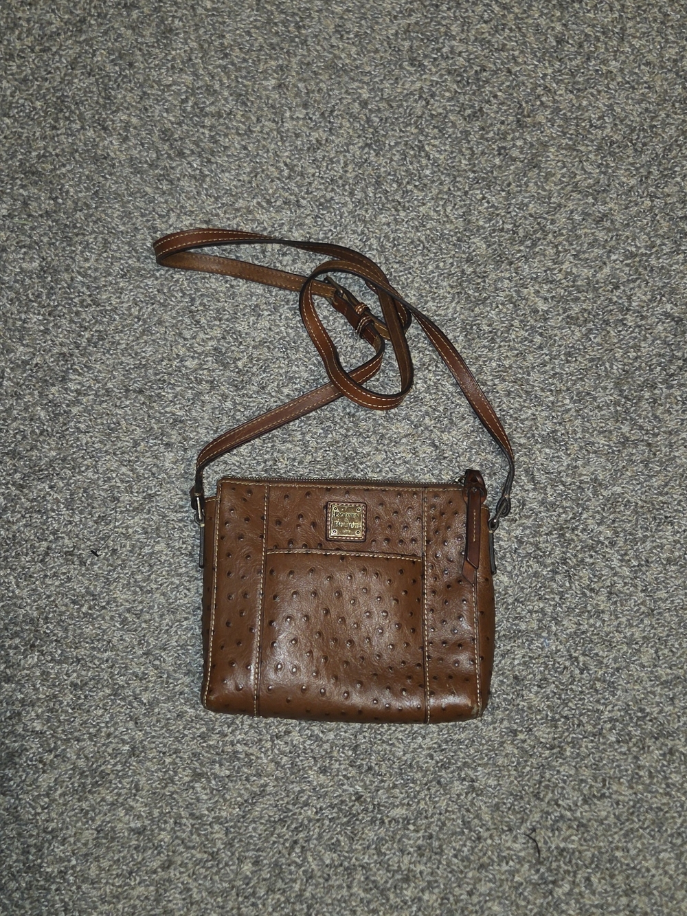 Dooney & Bourke Brown Leather Crossbody Bag